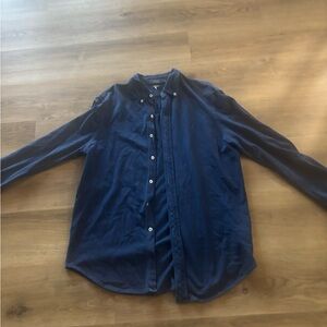 Ralph Lauren Men's Navy Blue Button Down Shirt